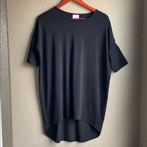 Lularoe XS black Irma shirt slinky oversized
